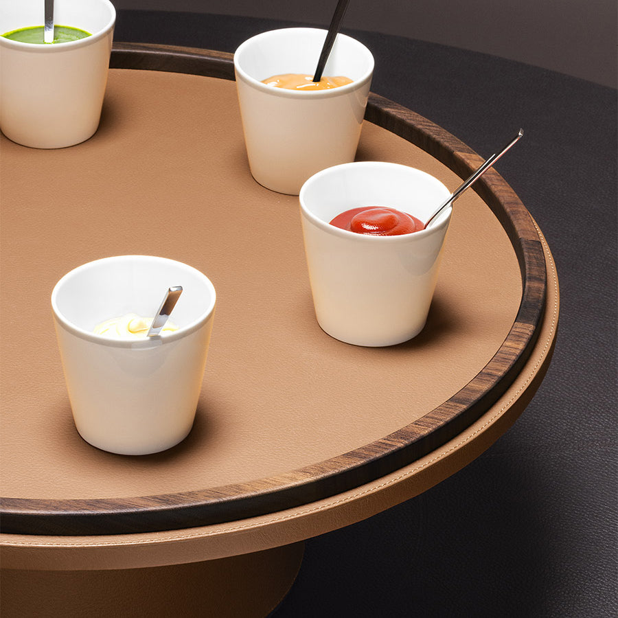 Giobagnara x Poltrona Frau Tableware Rotating Raised Tray