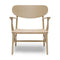 CH22 Lounge Chair  option Oak Soap / Natural Paper Cord