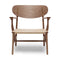 CH22 Lounge Chair  option Walnut Oil / Natural Paper Cord