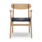 CH26 Dining Chair  option Oak / Walnut Oil / Black Paper Cord