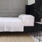 Como Ladder Stitch Cotton Sateen Sheet Set  option White