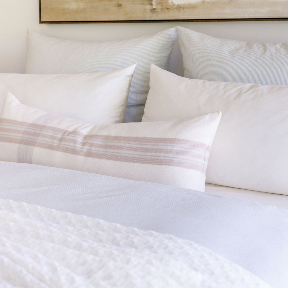 Como Ladder Stitch Cotton Sateen Sheet Set