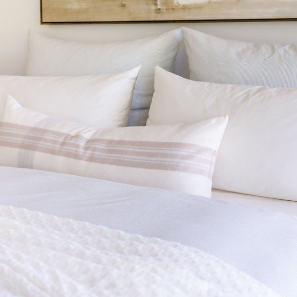 Como Ladder Stitch Cotton Sateen Sheet Set