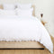 Kelly Duvet Cover  option White / French Blue