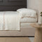 Kelly Linen Sheet Set  option Cream / Terra Cotta
