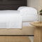 Kelly Linen Sheet Set  option White / White
