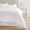 Parker Linen Duvet Set  option White