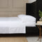 Skylar Cotton Percale Sheet Set  option White / White