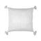 Bianca Square Throw Pillow  option White