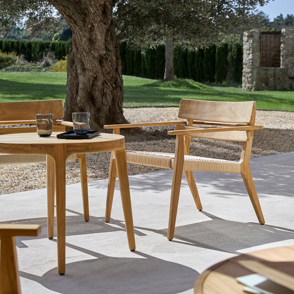Paralel Round Outdoor Side Table