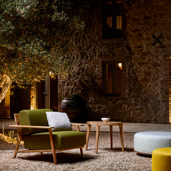 Paralel Round Outdoor Side Table
