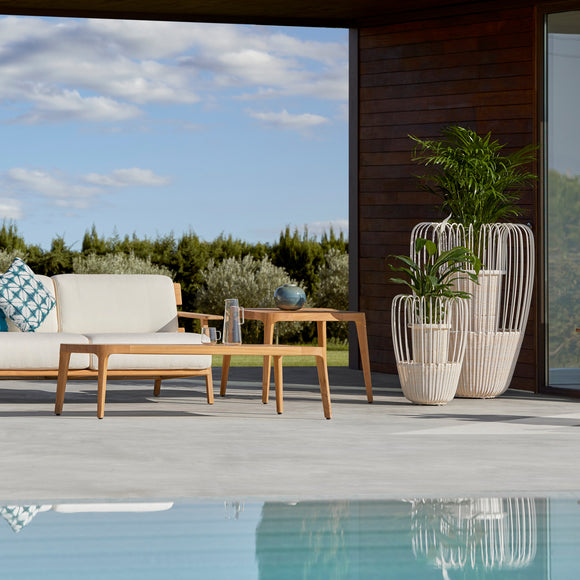 Paralel Square Outdoor Side Table