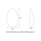 Golden Egg Wall Sconce