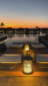 Dancing Flame LED Outdoor Table Lamp