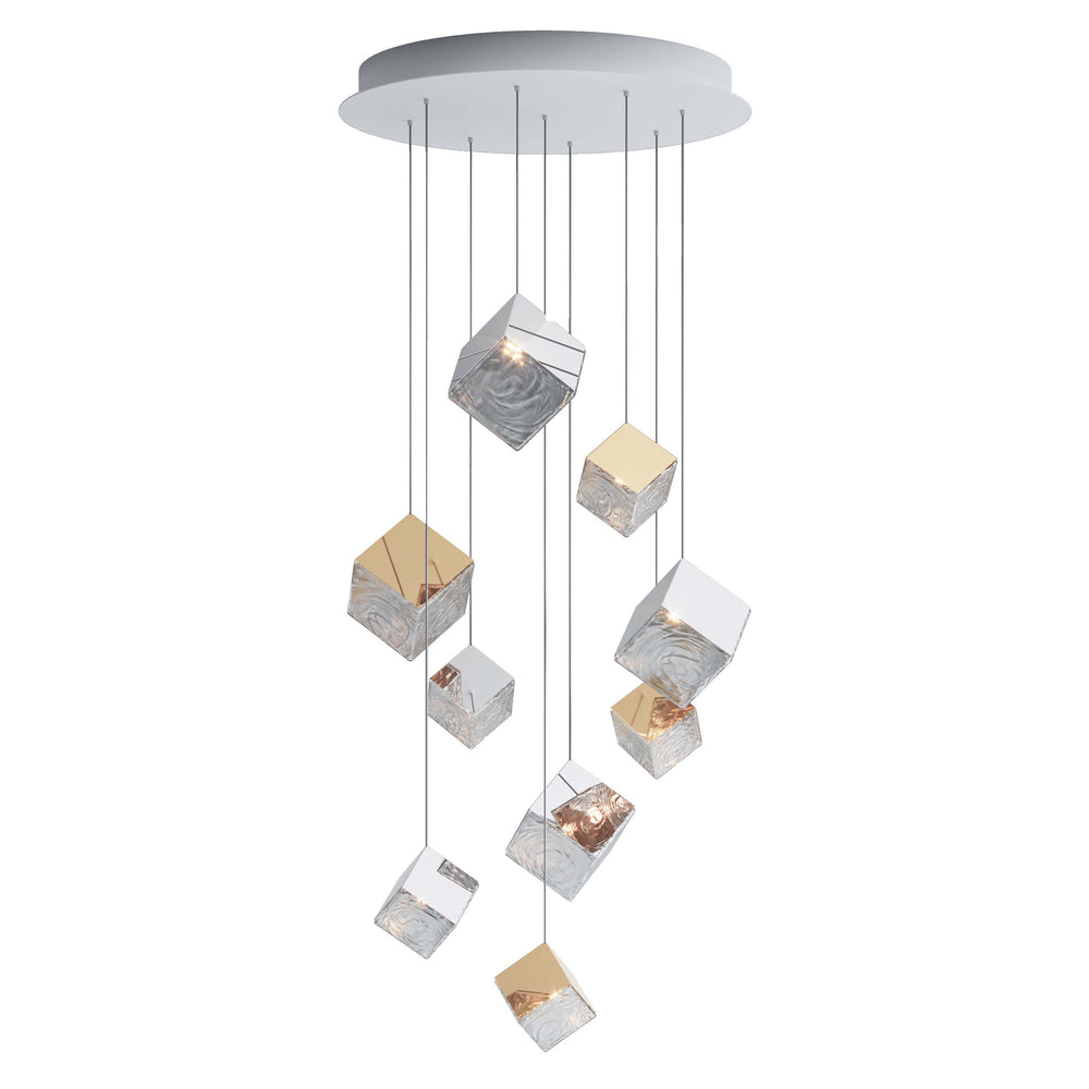 Pyrite Round LED Chandelier
