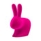 Rabbit Velvet Stool  option Fuxia