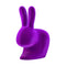 Rabbit Velvet Stool  option Purple