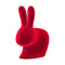 Rabbit Velvet Stool  option Red