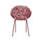 Bacana Indoor/Outdoor Dining Chair (Set of 2)  option Dark Red