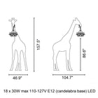 Giraffe in Love Floor Lamp