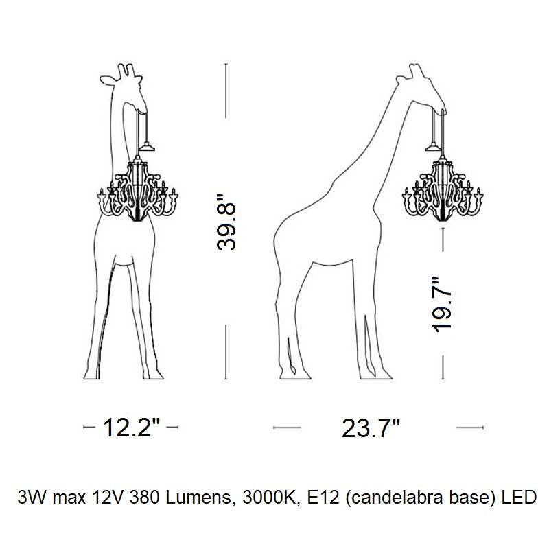Giraffe in Love LED Table Lamp