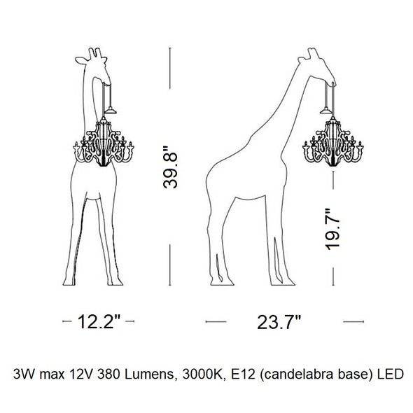 Giraffe in Love LED Table Lamp