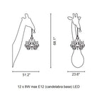 Giraffe in Love Wall Sconce