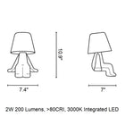 Golden Brothers LED Portable Table Lamp
