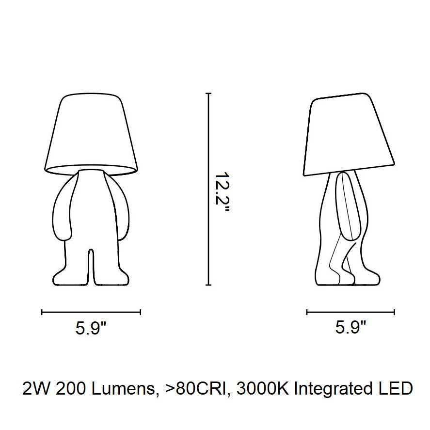 Golden Brothers LED Portable Table Lamp