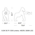 Kong Outdoor LED Floor Lamp