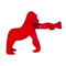 Kong Velvet LED Table Lamp  option Red