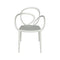Loop Indoor/Outdoor Dining Chair (Set of 2)  option White