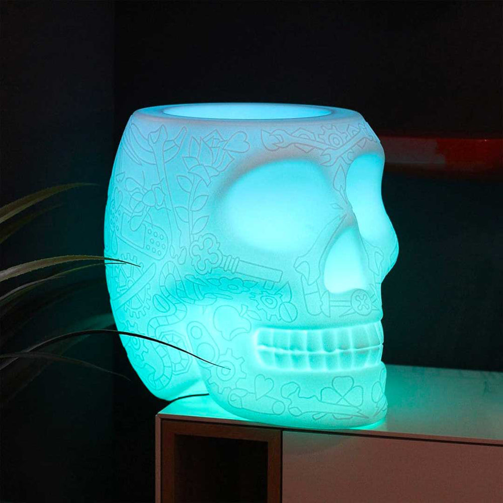 Mexico Planter/Champagne Cooler with LED Light