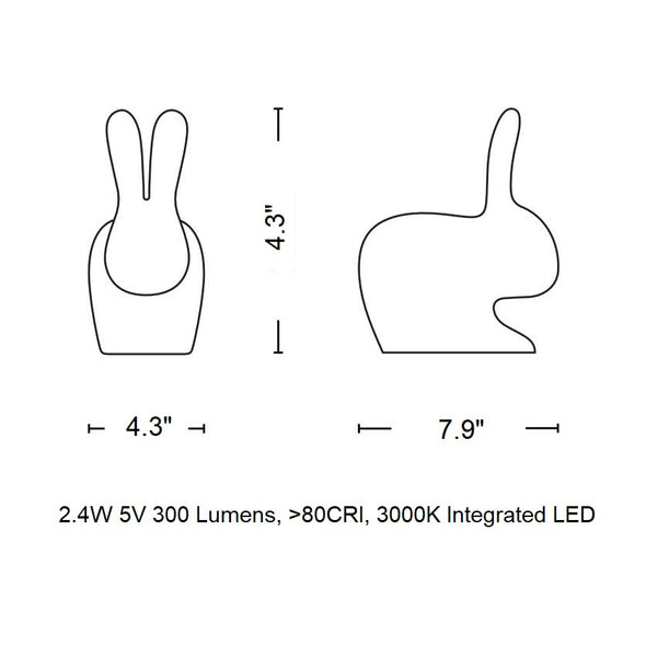 Rabbit LED Portable Table Lamp