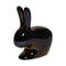 Rabbit Metal Stool  option Black Pearl