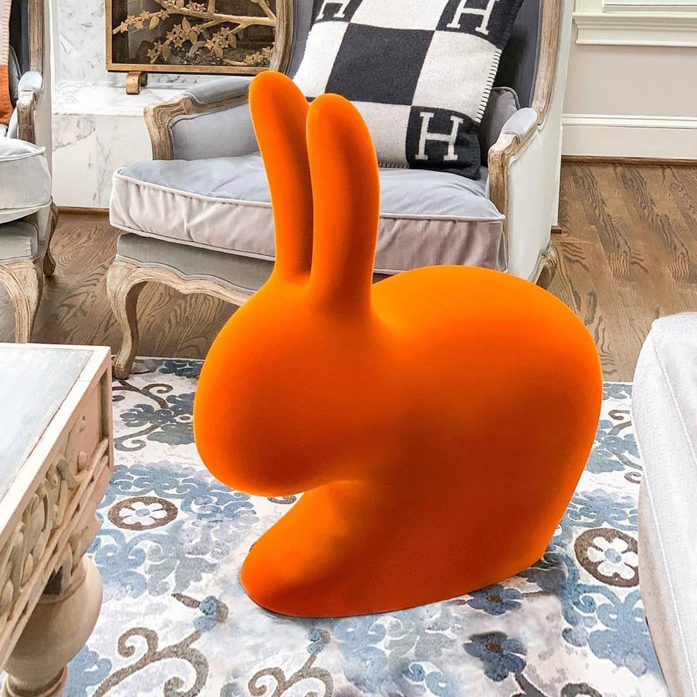Rabbit Velvet Stool