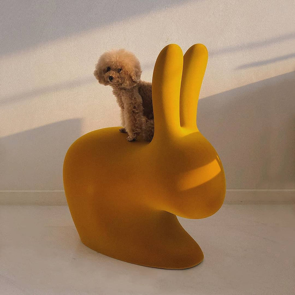Rabbit Velvet Stool