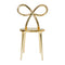 Riibbon Dining/Vanity Chair  option Gold Metal