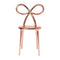 Riibbon Dining/Vanity Chair  option Pink Gold Metal