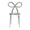 Riibbon Dining/Vanity Chair  option Silver Metal