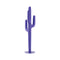 Saguaro Coat Rack  option Blue Violet