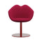 XOXO Dining Armchair with Round Base  option Gabriel Red 64152