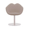 XOXO Dining Armchair with Round Base  option Gabriel White 61115