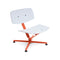 Arba Lounge Chair  option Orange / Light Grey