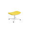 Arba Upholstered Ottoman  option Kvadrat Vidar 0443 Yellow / Light Grey
