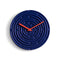 Minos Wall Clock  option Horizon Blue / Traffic Orange