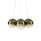 Random Cloud Large Multi Light LED Pendant Light  option Golden Sage