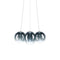 Random Cloud Small Multi Light LED Pendant Light  option Deep Azure Steel