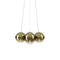 Random Cloud Small Multi Light LED Pendant Light  option Golden Sage