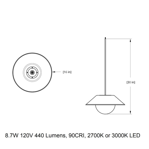 Akoya LED Pendant Light